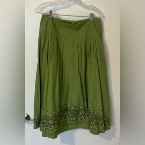 Elegant Green Women's Skirt
